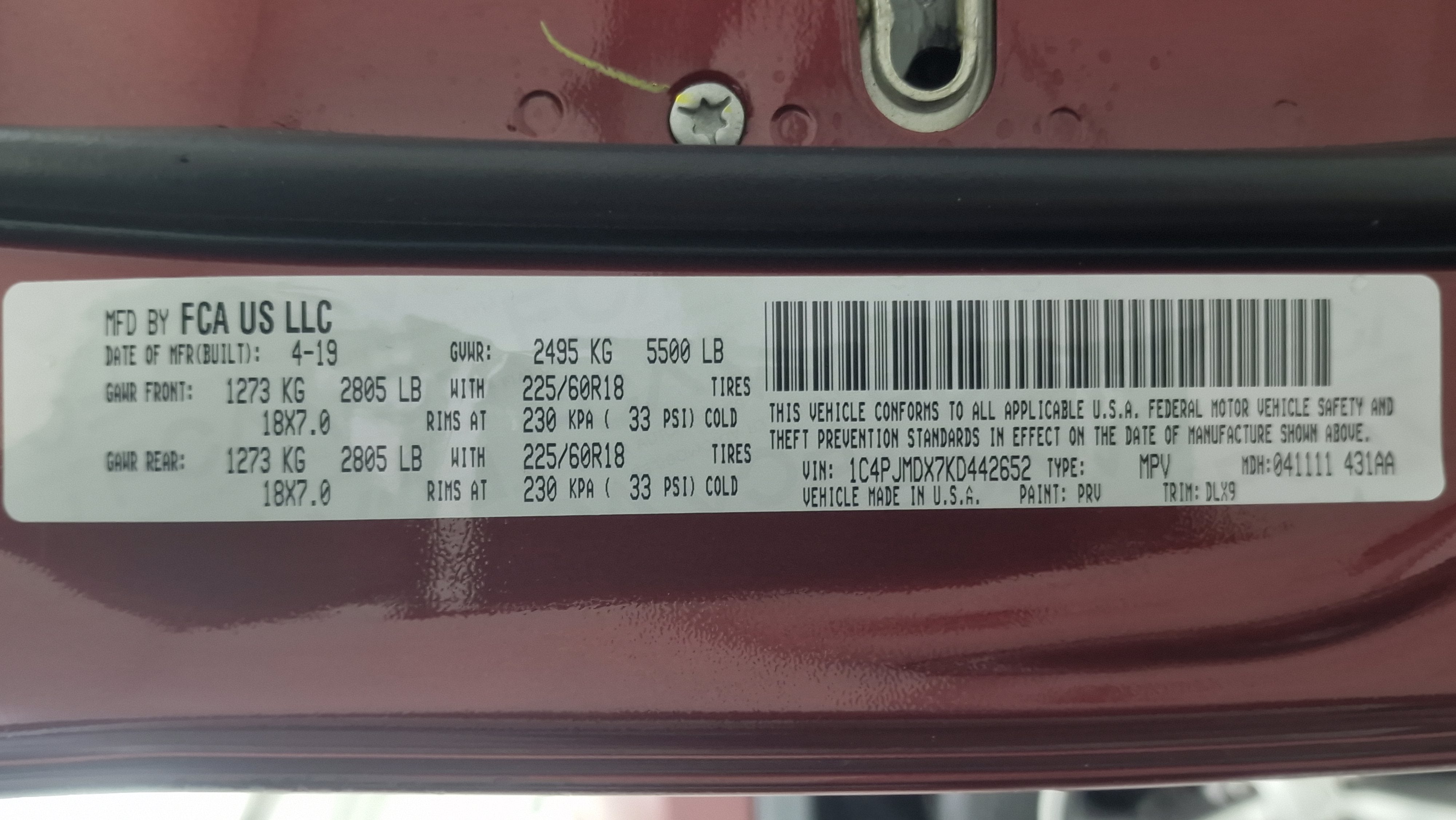 2019 Jeep Cherokee Limited 4x4