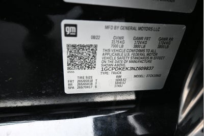 2022 Chevrolet Silverado 1500 4WD Crew Cab Short Bed LT with 2FL