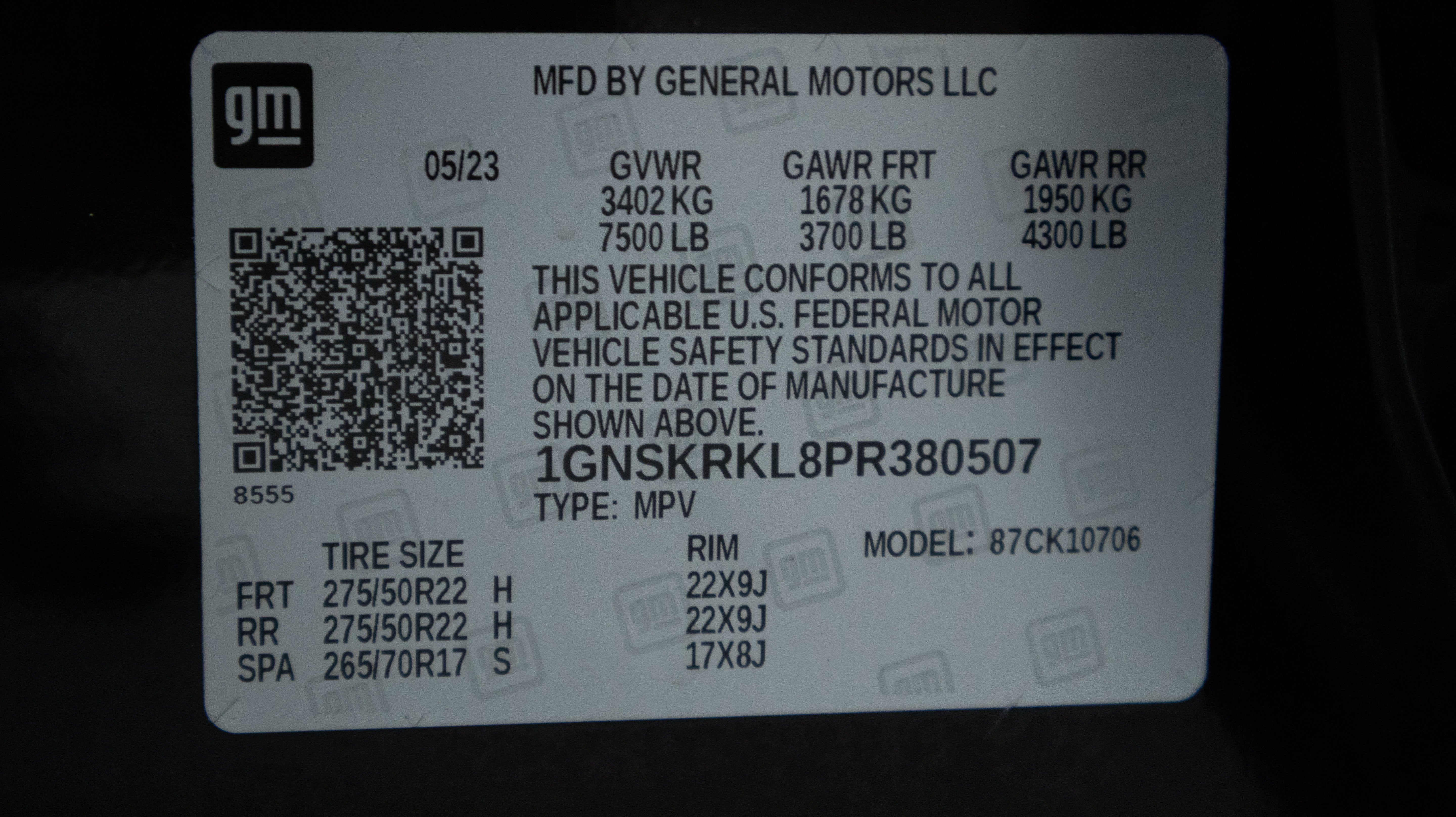 2023 Chevrolet Tahoe 4WD RST