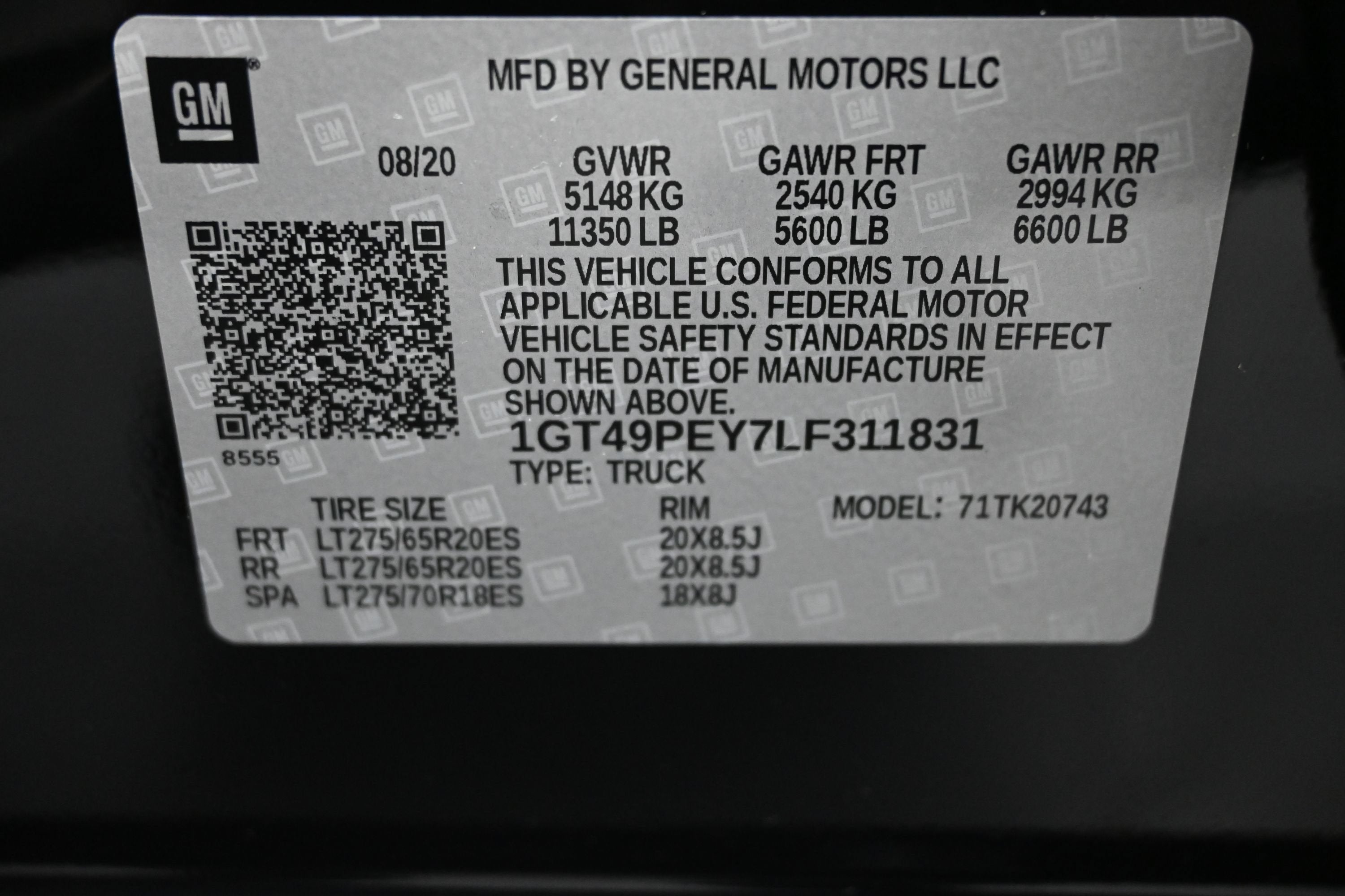 2020 GMC Sierra 2500HD 4WD Crew Cab Standard Bed AT4