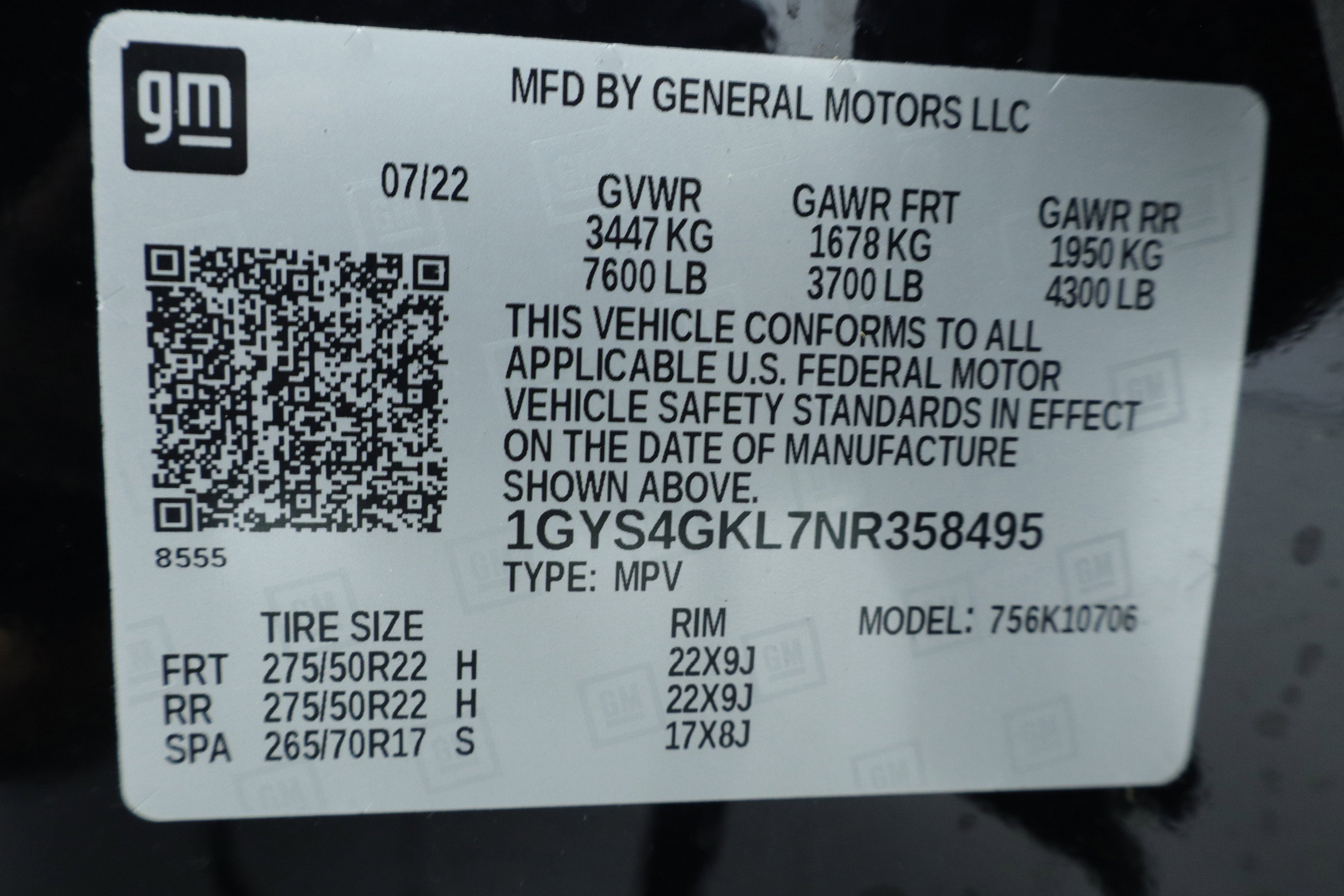 2022 Cadillac Escalade 4WD Sport Platinum