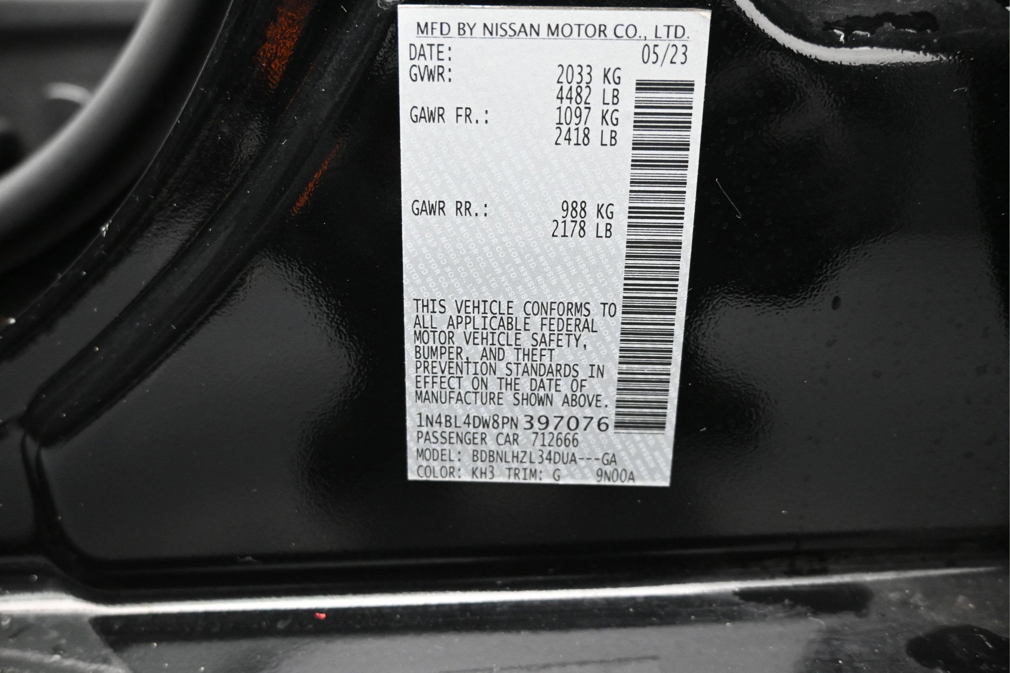 2023 Nissan Altima SV Intelligent AWD