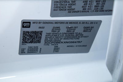 2022 Chevrolet Silverado 1500 4WD Crew Cab Short Bed Custom