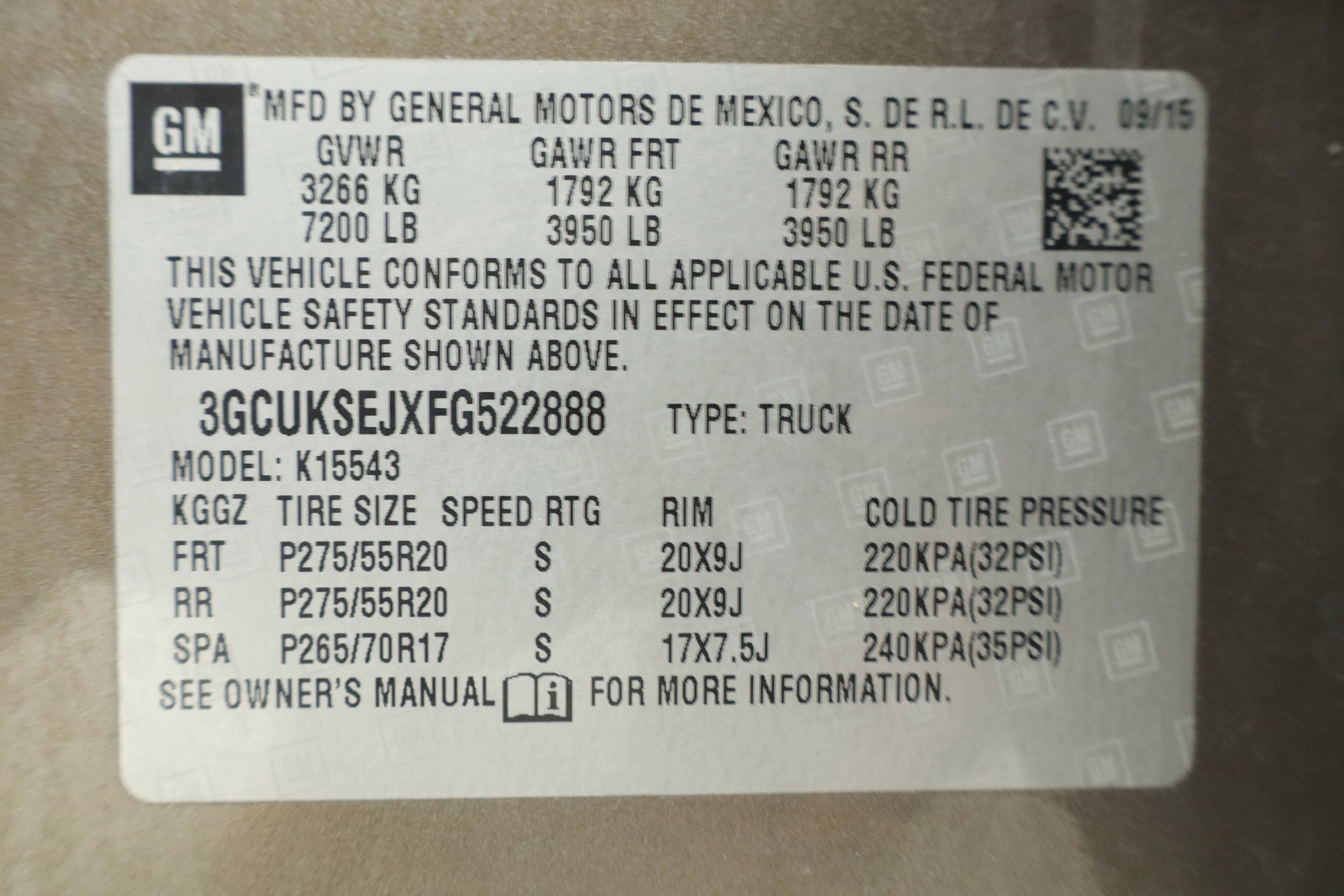 2015 Chevrolet Silverado 1500 2LZ