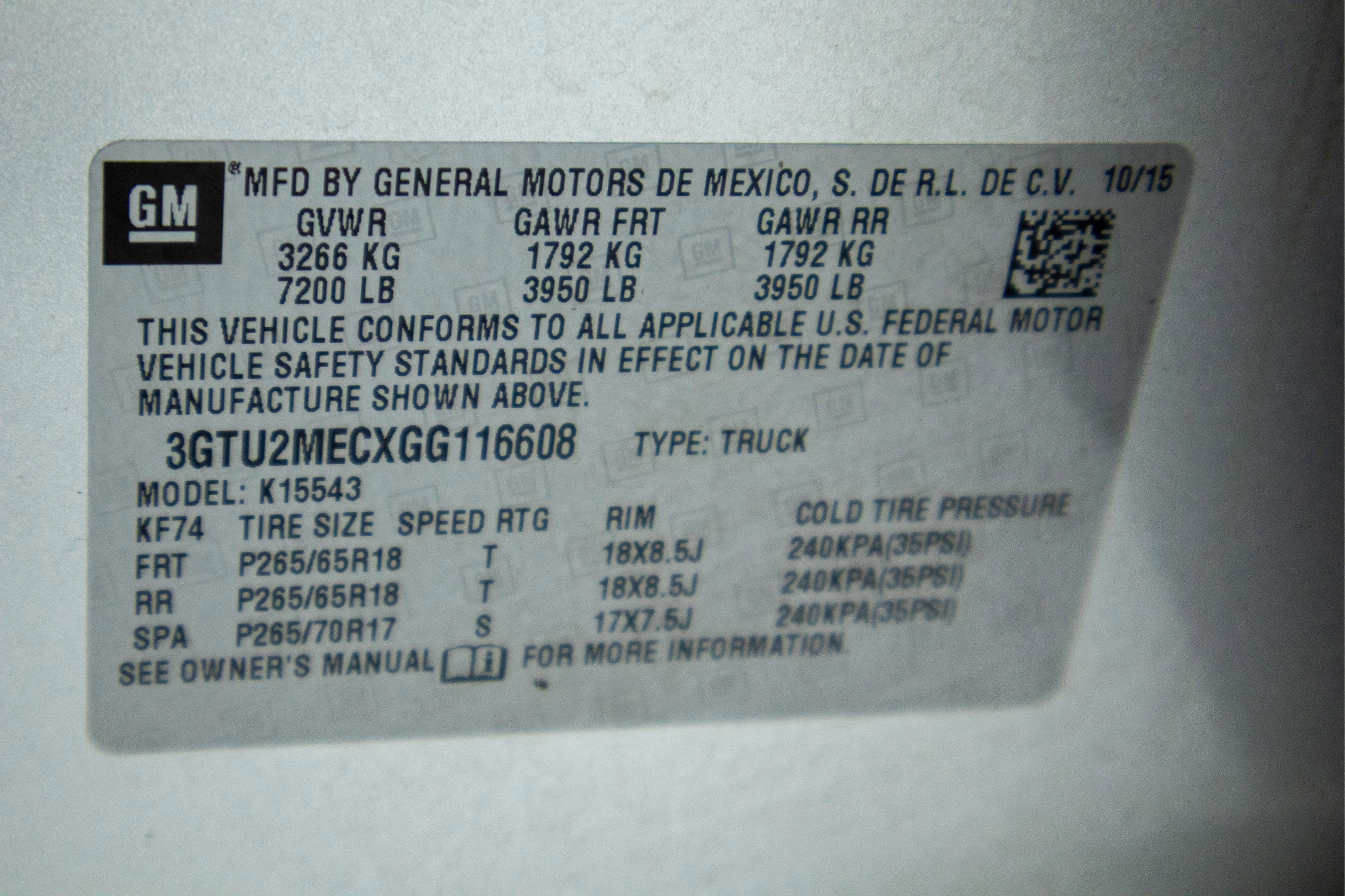 2016 GMC Sierra 1500 SLE