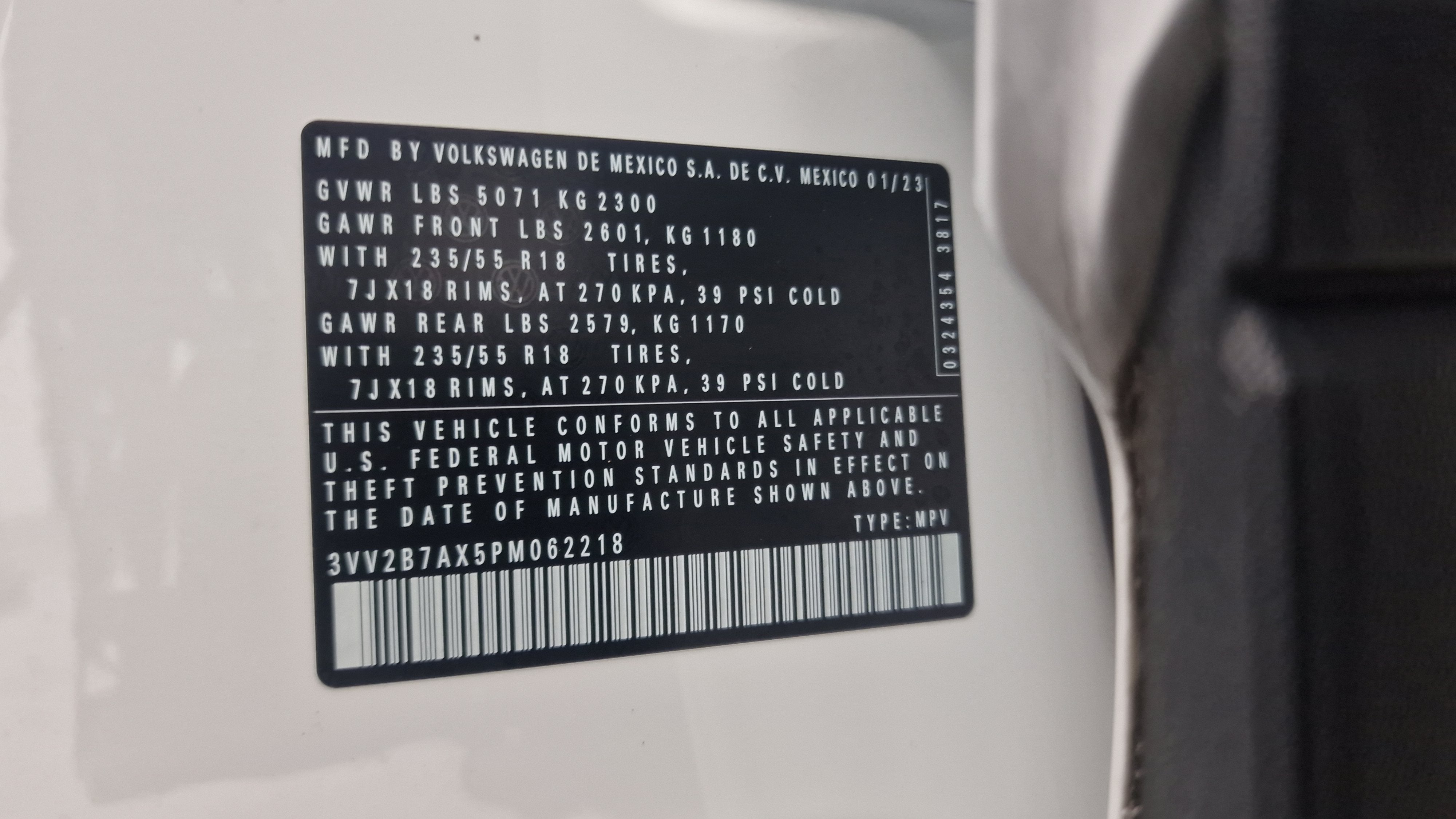 2023 Volkswagen Tiguan 2.0T SE