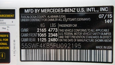 2015 Mercedes-Benz C 300 Base