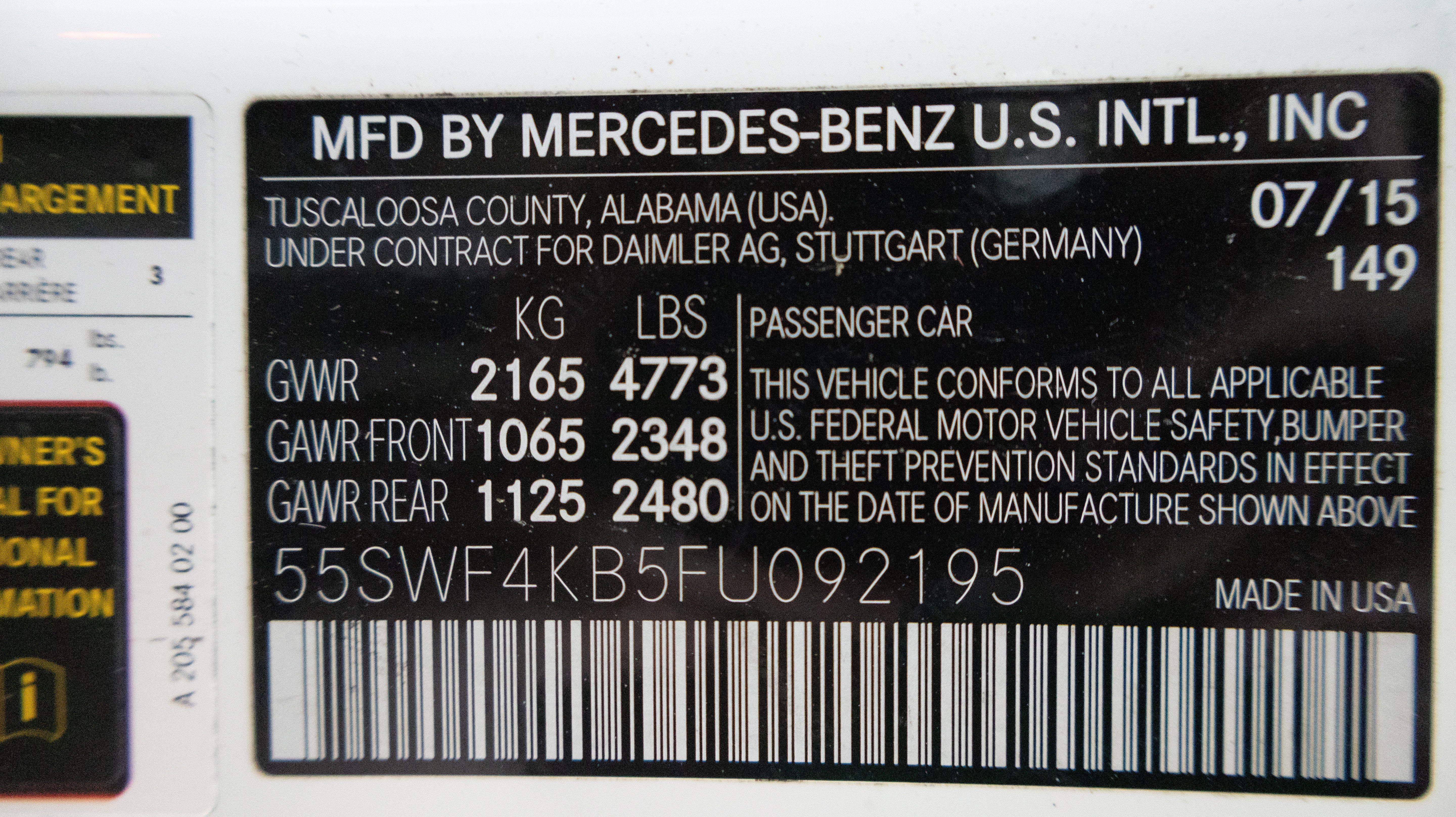 2015 Mercedes-Benz C 300 Base