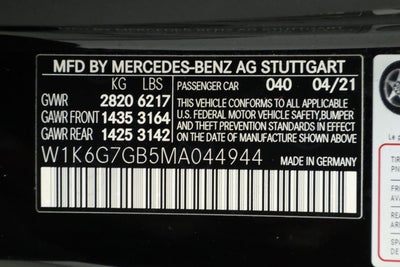 2021 Mercedes-Benz S 580 4MATIC®