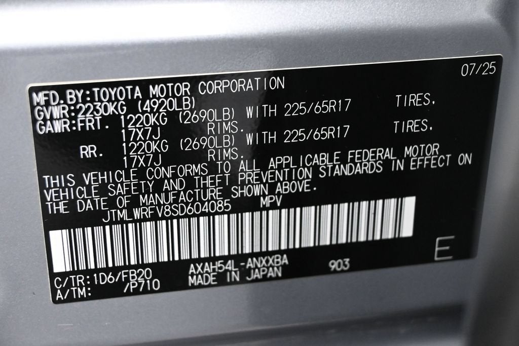 2025 Toyota RAV4 Hybrid LE