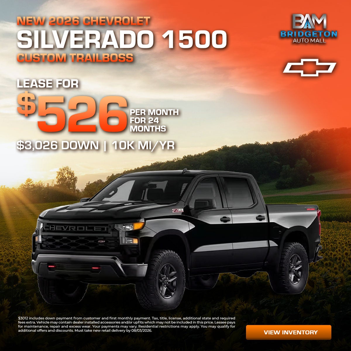 New2026 Chevrolet Silverado 1500 Custom Trail Boss