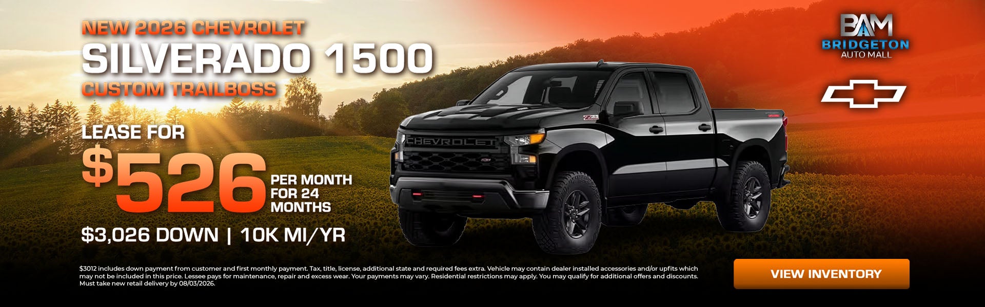 New2026 Chevrolet Silverado 1500 Custom Trail Boss